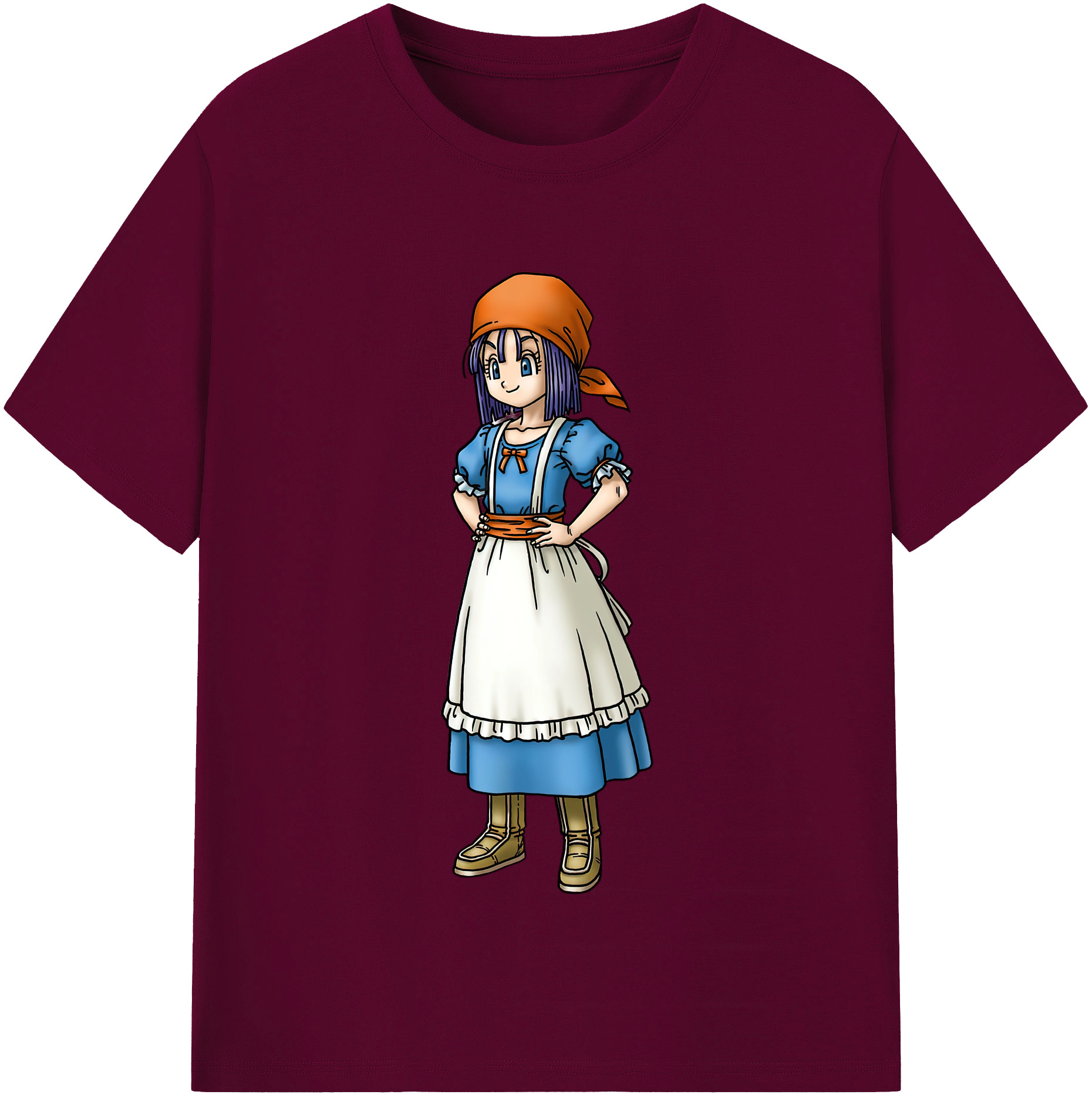 （画像用） ドラゴンクエスト Doragon Kuesuto Dragon Quest レディースカジュアルプリントTシャツ（綿100％）